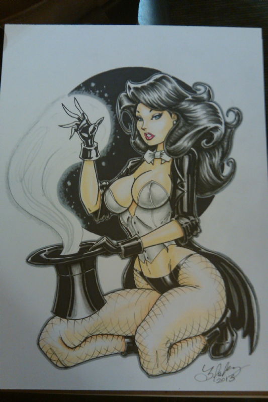 Zatanna 11 In Cameron Blakey S Original Pinup Artwork Cameron Blakey